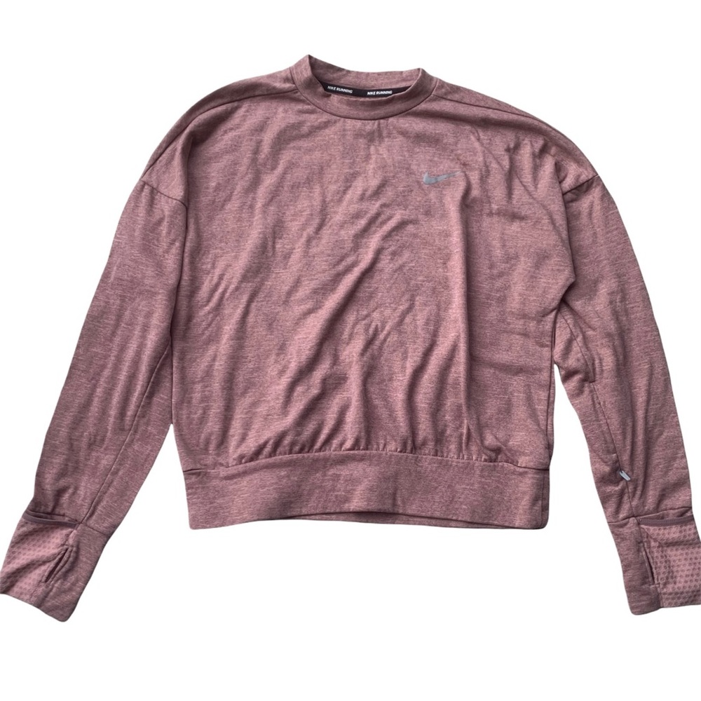 Nike Dri-FIT Therma Crew Neck Running Pink Women’s Sweatshirt XS CJ5576-47